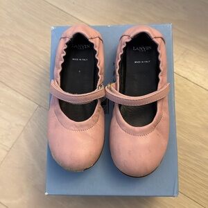LANVIN Kids Pink Mary Jane Ballerina 26 9 toddler/little kids